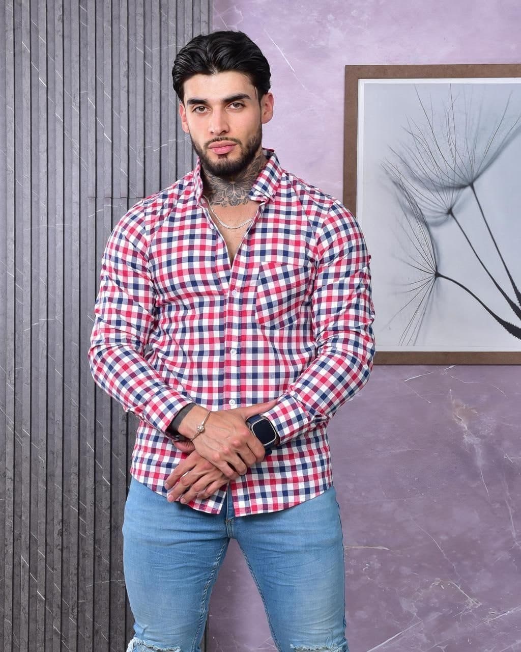 CAMISA CUADROS MANGA LARGA
