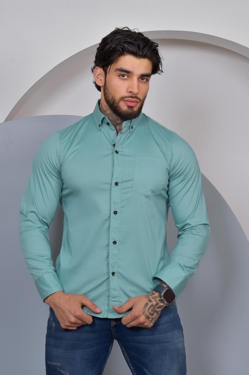 CAMISA UNICOLOR MANGA LARGA