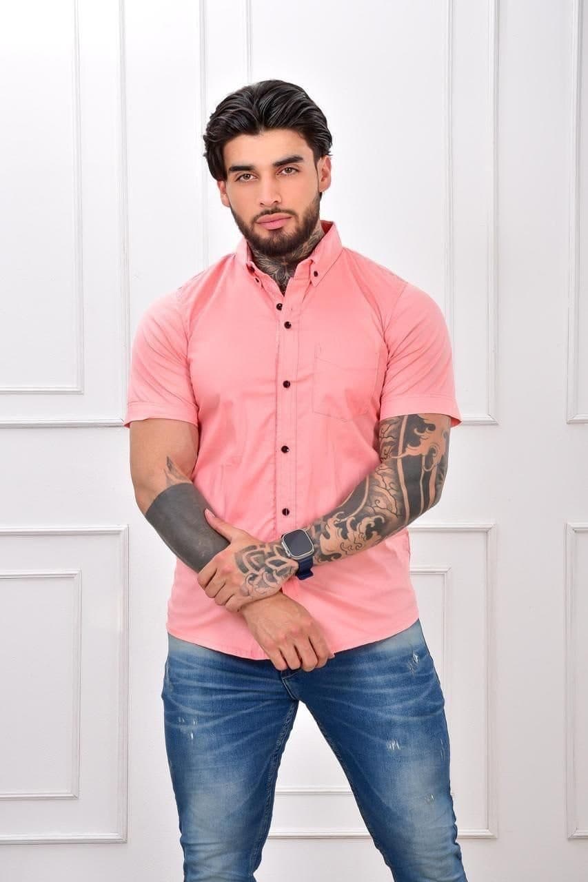 CAMISA UNICOLOR MANGA CORTA