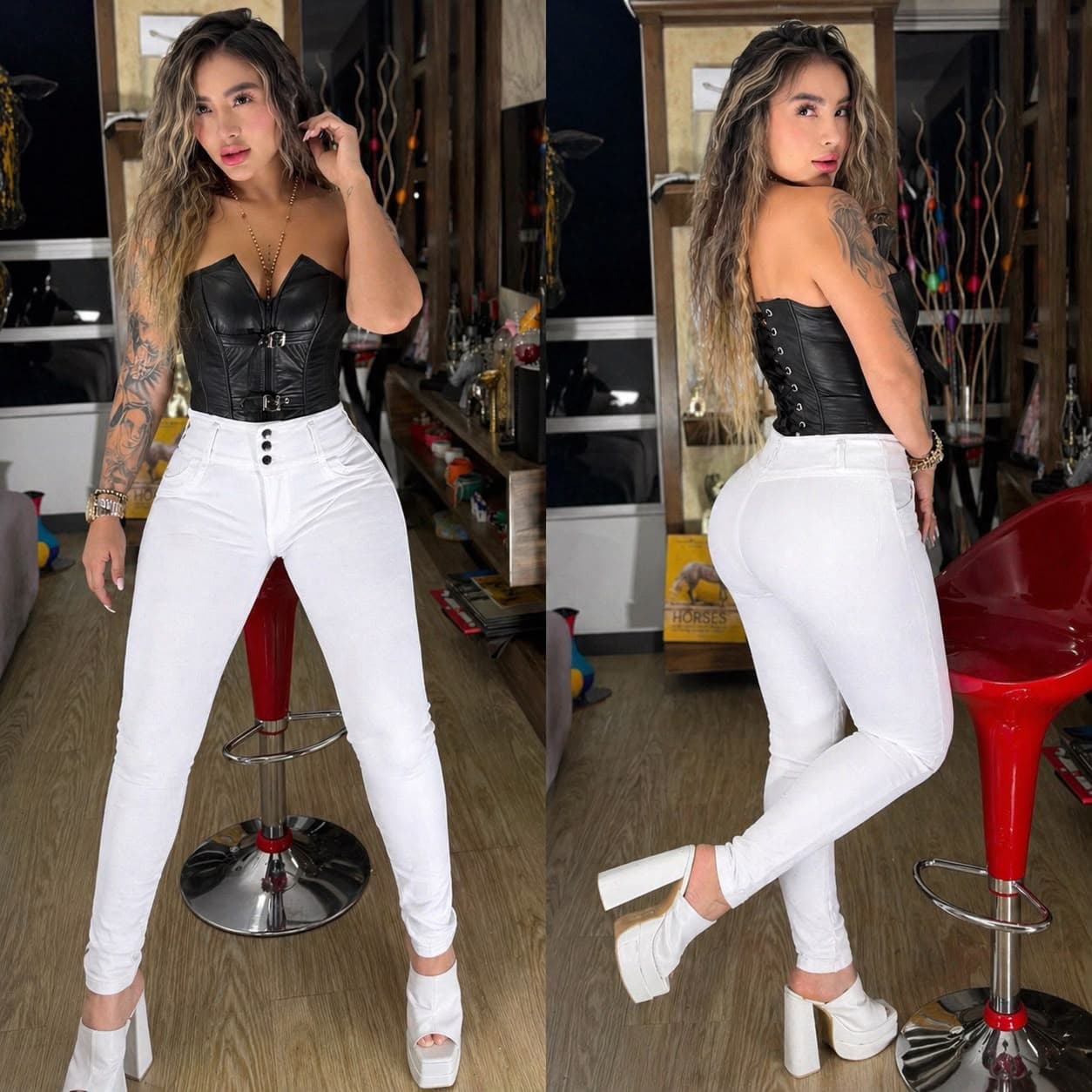 JEANS PARA DAMA 3 BOTONES