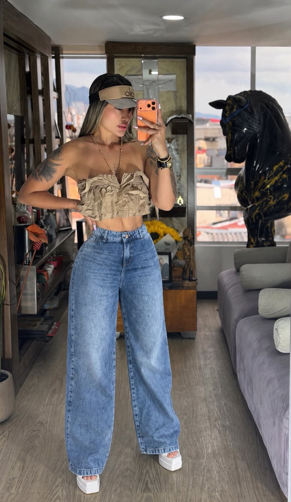 JEANS PALAZO PARA DAMA