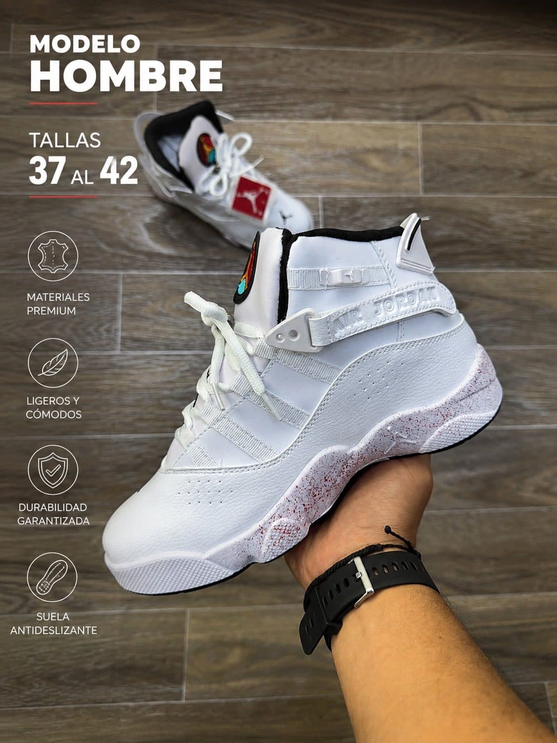 TENNIS JORDAN 6 ANILLOS PARA HOMBRE NACIONAL